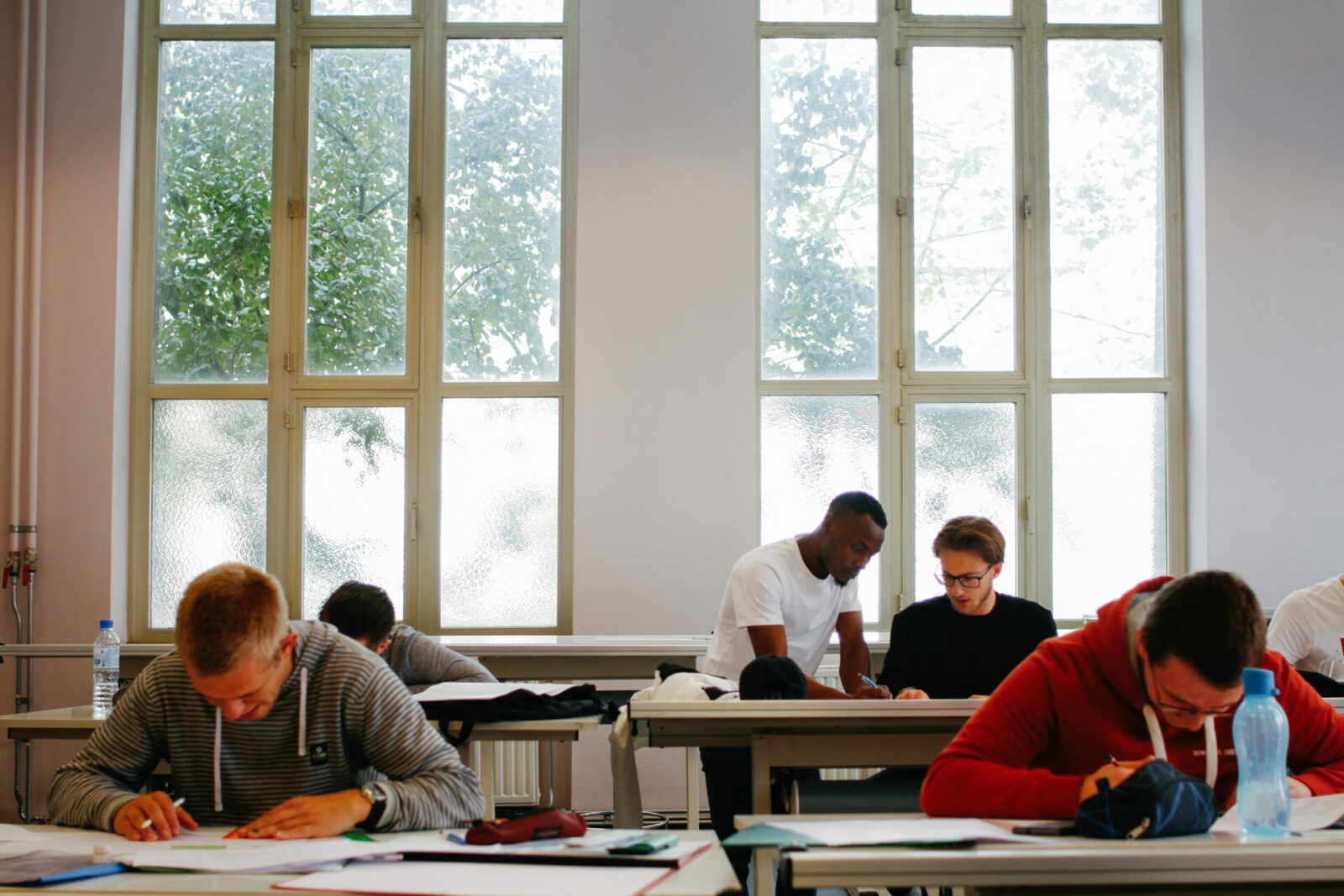 Etudiants en train de disuter