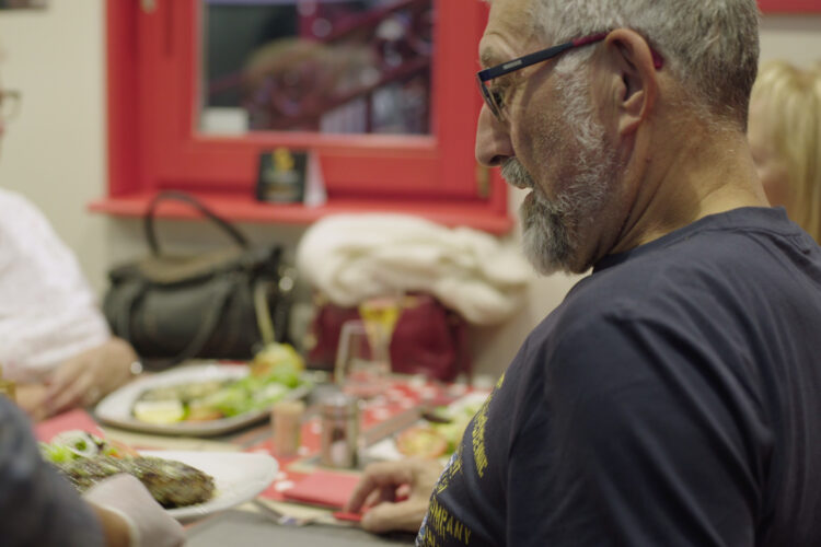 Client en train de manger